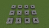 The planter boxes for a simple Minecraft tree farm (Image via Mojang)